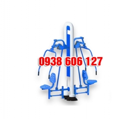 Máy tập đẩy tay trụ đôi